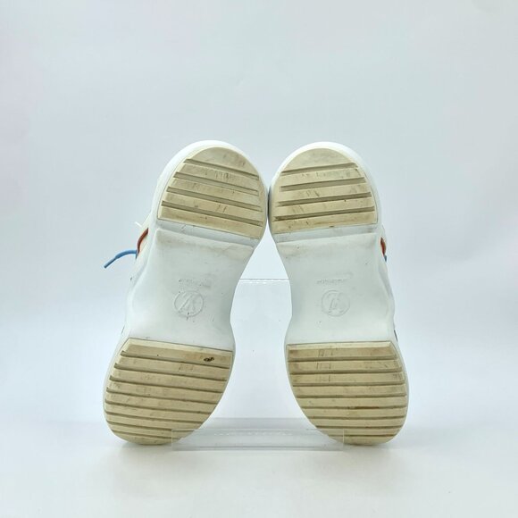 Louis Vuitton Archlight Sneakers Womens White Blue Orange Leather & Mesh Designe - Picture 7 of 9